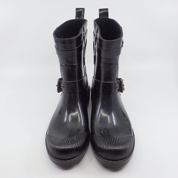 Coach Black Rainboots 6B - EUC - Picture 4 of 6